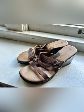 Y2K Women’s Brown Leather Chunky Wedge